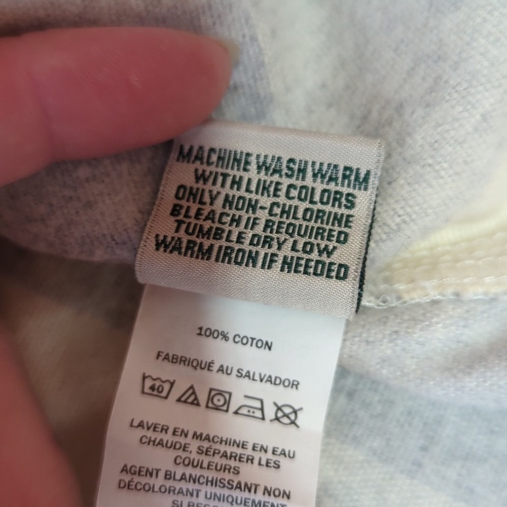 LL Bean Women's Scotch Plaid Flannel Shirt, Quarter- Zip XL - Picture 8 of 9